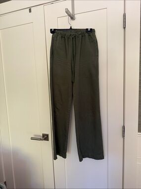 Xirena Olive Green Drawstring Pants